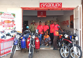  Another new sonlink motorcycle shop was opened in Kenya